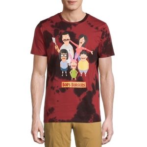 Bob's Burgers men women unisex t shirt red black tie dye 3 3X